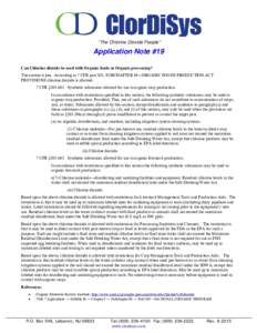 Microsoft Word - Application Note 19 Organic.doc