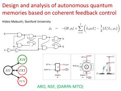 Design and analysis of autonomous quantum memories based on coherent feedback control ½_ t =
