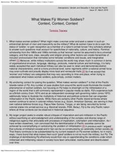 Military / Melanesia / Republics / Sitiveni Rabuka / Republic of Fiji Military Forces / Peter Thomson / Foreign relations of Fiji / Oceania / Fiji / Anti-Indian sentiment