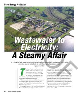 Green Energy Production  F OO PR Wastewater to