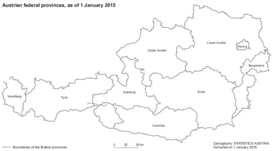 Austrian federal provinces, as of 1 January[removed]Lower Austria Upper Austria  Vienna