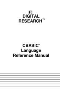 CBASIC / Procedural programming languages / Digital Research / CP/M / C / Function / Zilog Z80 / Eval / Lookup table / Computing / Software / Computer programming