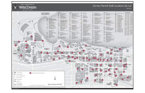 Service Permit Stall Locations by Lot Fall 2013 ive << Un