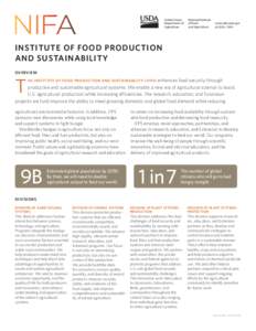 United States Department of Agriculture National Institute of Food