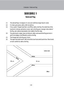Schedule 1: National Flag  SCHEDULE 1