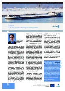 PLATINA II NEWSLETTER • ISSUE NO. 1 • March[removed]Editorial: PLATINA II has started! Full speed ahead!  Olivier Onidi