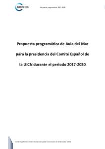 Propuesta programáticaPropuesta programática de Aula del Mar para la presidencia del Comité Español de