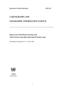 Amor: need a UNGIWG statement perhaps to propose to Statistical Commission and National Statistical Offices to involve them in