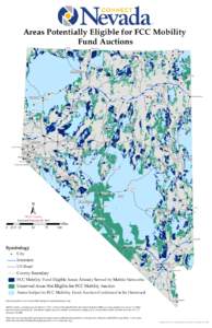 Areas Potentially Eligible for FCC Mobility Fund Auctions P Denio