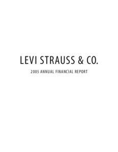 LEVI STRAUSS & CO[removed]ANNUAL FINANCIAL REPORT