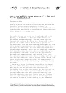 www.lehrplan.ch - Lehrplan-Forschung online  „Lasst uns endlich wieder arbeiten …“ – Das Leid mit der Leitbildarbeit Konstantin Bähr Referat im Atelier „Der Beitrag von Leitbildern für den Wandel der