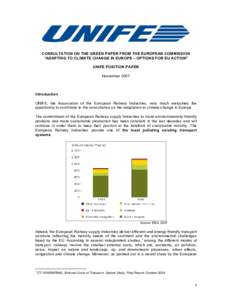 Microsoft Word - UNIFE Position Paper on adapting to climate change _1_.doc