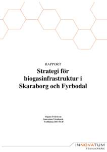 RAPPORT  Strategi för biogasinfrastruktur i Skaraborg och Fyrbodal