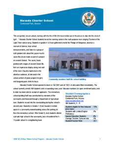 Profile of Masada Charter School, Centennial Park, AZ: A[removed]Blue Ribbon Schools -- July[removed]PDF)