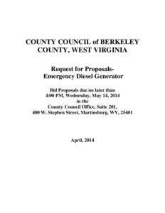 Auctioneering / Outsourcing / Request for proposal / Martinsburg /  West Virginia / Berkeley County /  West Virginia / Berkeley /  California / Proposal / Business / Sales / Procurement