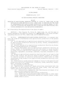 LEGISLATURE OF THE STATE OF IDAHO Sixty-second Legislature Second Regular SessionIN THE SENATE SENATE BILL NOBY AGRICULTURAL AFFAIRS COMMITTEE