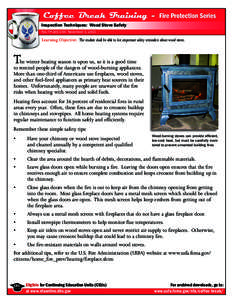 Coffee Break Training - Fire Protection Series - Inspection Techniques:  Wood Stove Safety