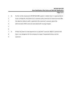 SR‐PUB‐NLH‐024  Rate Stabilization Plan Rules and Refunds Application  Page 1 of 1  1   Q. 