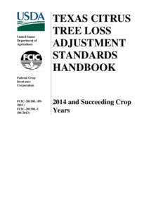 United States Department of Agriculture TEXAS CITRUS TREE LOSS