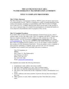 Microsoft Word - WETA Title VI Complaint Procedure.docx