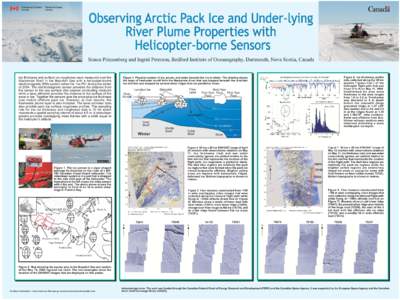 Observing Arctic Pack Ice and Under-lying River Plume Properties with Helicopter-borne Sensors Simon Prinsenberg and Ingrid Peterson, Bedford Institute of Oceanography, Dartmouth, Nova Scotia, Canada  Figure 3 Physical s