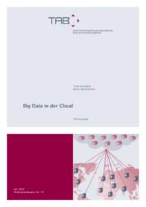 Timo Leimbach Daniel Bachlechner Big Data in der Cloud TA-Vorstudie