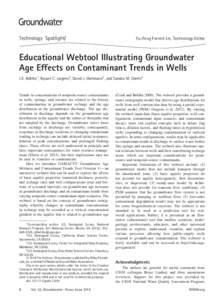 Educational Webtool Illustrating Groundwater Age Effects on Contaminant Trends in Wells