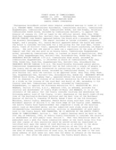 COUNTY BOARD OF COMMISSIONERS JANUARY 16, 1989 PROCEEDINGS COUNTY BOARD MEETING ROOM DAKOTA COUNTY COURTHOUSE Chairperson Hirschbach called their regular scheduled meeting to order at 1:30