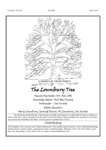 Lounsbury Tree #43  Fall 2006 Page 1 of 16