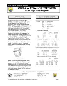 U.S. Fish & Wildlife Service[removed]MAKAH NATIONAL FISH HATCHERY Neah Bay, Washington