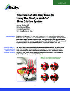 General practice / Headaches / Rhinology / Sinusitis / Sinus ostium / Maxillary sinus / Sinus / General anaesthesia / Local anesthetic / Medicine / Human anatomy / Anesthesia