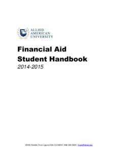 Financial Aid Student HandbookAlcalde Drive Laguna Hills CA 92653 |  | 