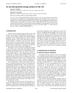 JOURNAL OF CHEMICAL PHYSICS  VOLUME 110, NUMBER[removed]JUNE 1999