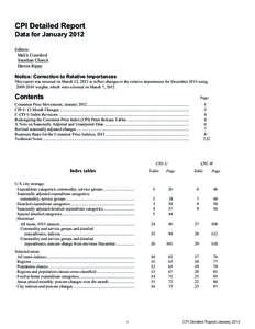 CPI Detailed Report Data for January 2012 Editors Malik Crawford Jonathan Church Darren Rippy