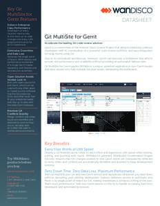 Key Git MultiSite for Gerrit Features DATASHEET