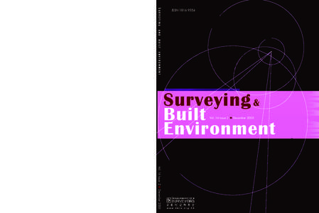 S URVEYING  Surveying and Built Environment December[removed]ISSN[removed]