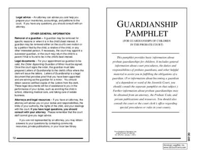 GC-205 GUARDIANSHIP PAMPHLET