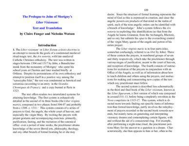 The Prologue to John of Morigny’s Liber Visionum: Text and Translation