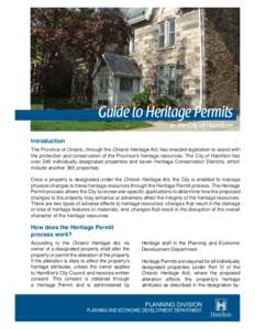 Guide to Heritage Permits Brochure.indd