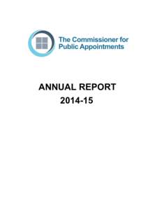 ANNUAL REPORT Table of Contents 1.	
   Commissioner’s Foreword