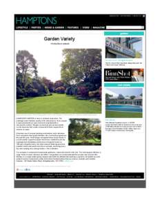 Garden Variety __ Articles __ Hamptons Magazine