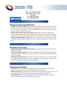 Microsoft Word - Retail Managment Systems Brochure.doc