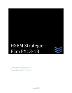 HSEM Strategic Plan FY13-18 New Mexico Department of Homeland Security and Emergency Management