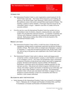 Riverdale /  Bronx / Dyllan McGee / International Freedom Center / Tishman Speyer / Alex Boraine / New York City / New York / Year of birth missing / Rockefeller Center / Richard Tofel