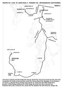 ROUTE[removed]:00 ST JOHN PAUL II - ROKEBY HS - OPOSSUM BAY (OUTWARDS)  MOCKRIDGE RD ACTO