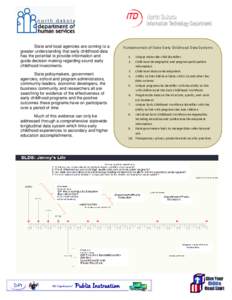 State and local agencies are coming to a greater understanding that early childhood data has the potential to provide information and guide decision making regarding sound early childhood investments. State policymakers,