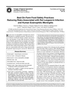 Food Safety and Technology Jan[removed]FST-39 Best On-Farm Food Safety Practices: