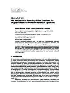 On Antiperiodic Boundary Value Problems for Higher-Order Fractional Differential Equations