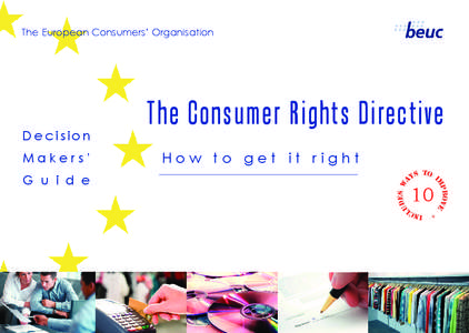 The European Consumers’ Organisation  s to I y a