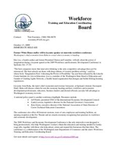 Workforce Training and Education Coordinating Board Contact:
